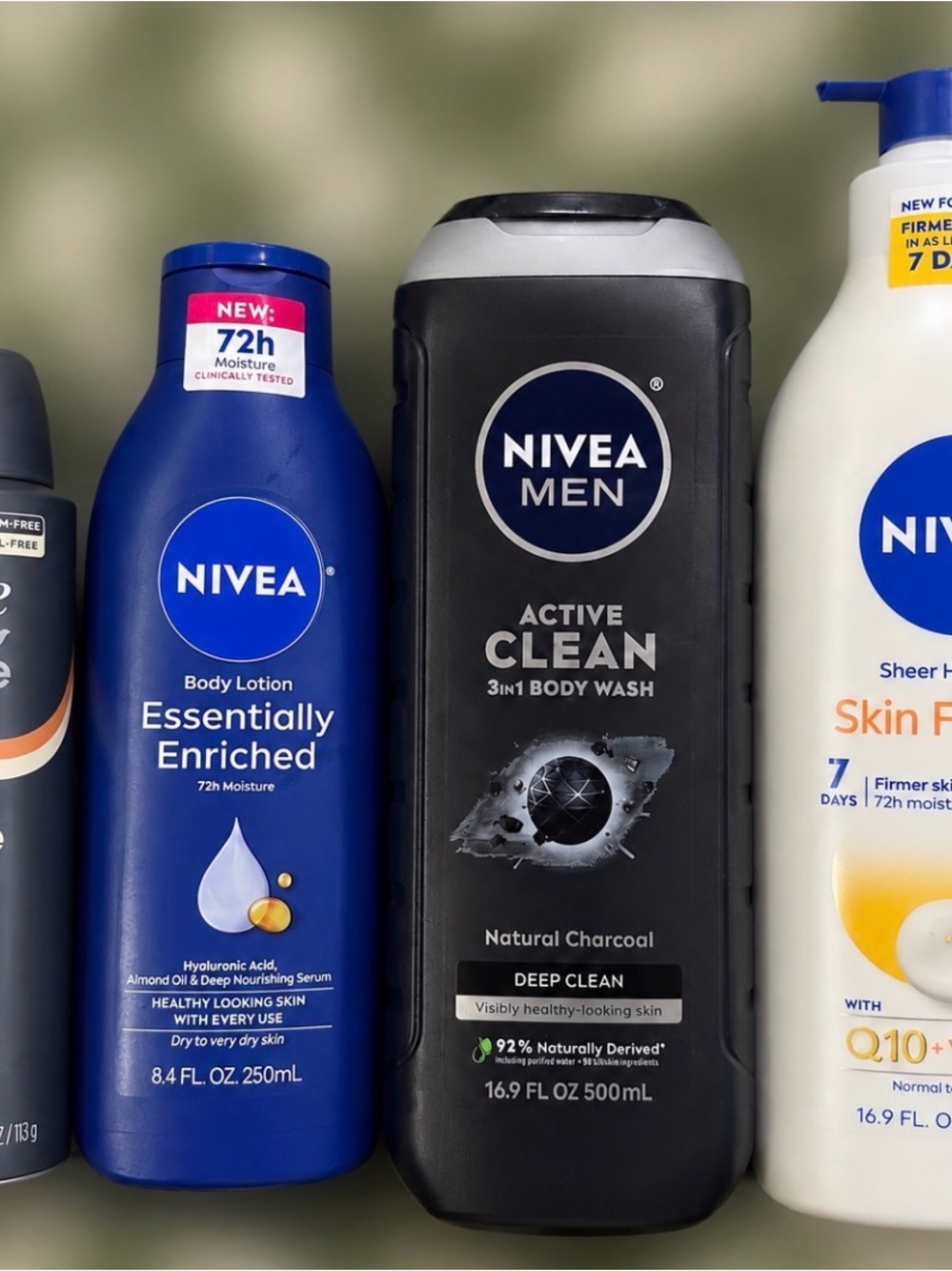 Dove Men+Care & NIVEA 4-Piece Men’s Personal Care Bundle